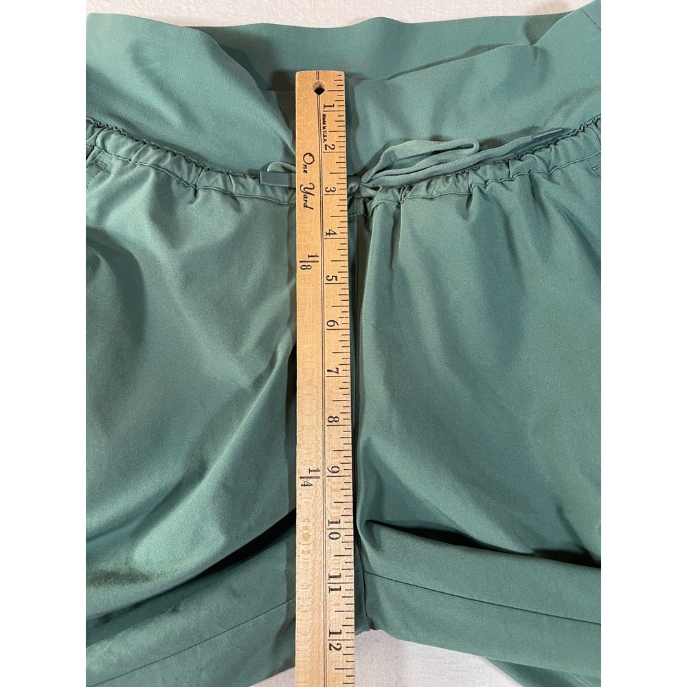 Athleta Attitude Lined Pants Green Ruched Jogger Trousers Size S - Picture 5 of 15
